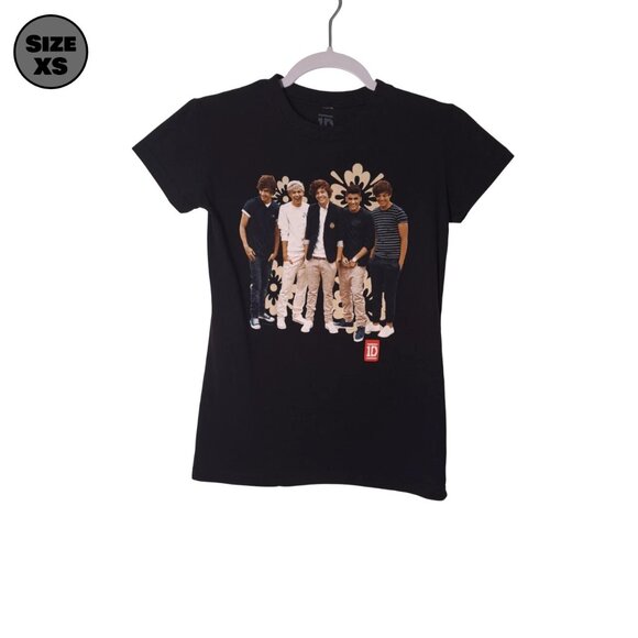 One Direction Group Photo USED Women's Fitted Shirt (XS, Pop, 1D, Harry Styles) - Picture 1 of 7